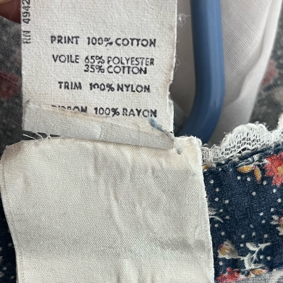 Gunne Sax Vintage 1970's Cottagecore Puff Sleeve Floral Sz 9 Midi Dress - Picture 14 of 16